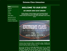 Tablet Screenshot of extremeclasslimo.com